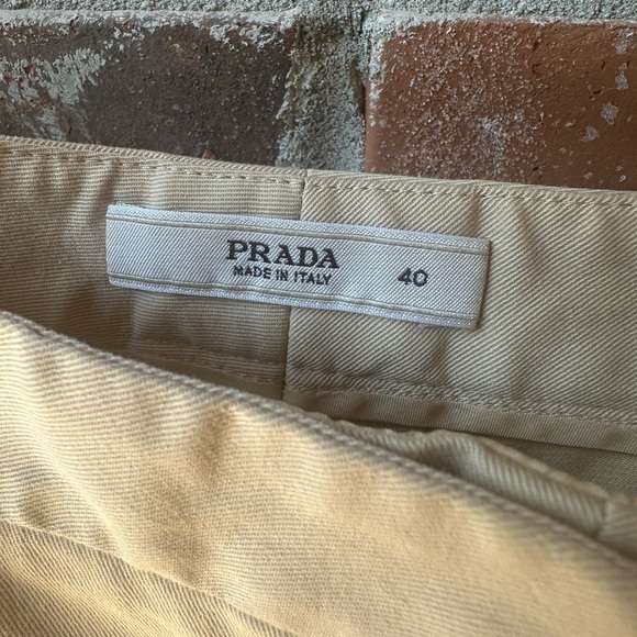 Prada Cropped Khaki Pants. - Picture 4 of 4